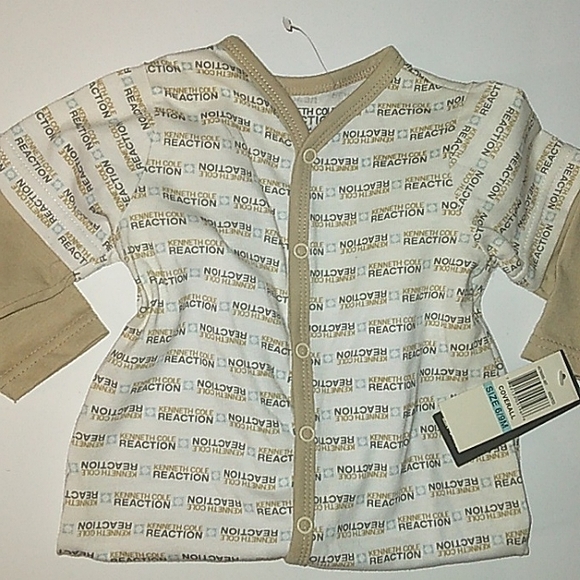 ☆NWT☆KENNETH COLE REACTION Infants 6/9mo Unisex Coverall Sleeper Layette☆ - Picture 10 of 11